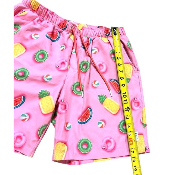 MOSMANN wear under swim trunks pink pool tube flamingos watermelons pineapples L - Picture 5 of 16